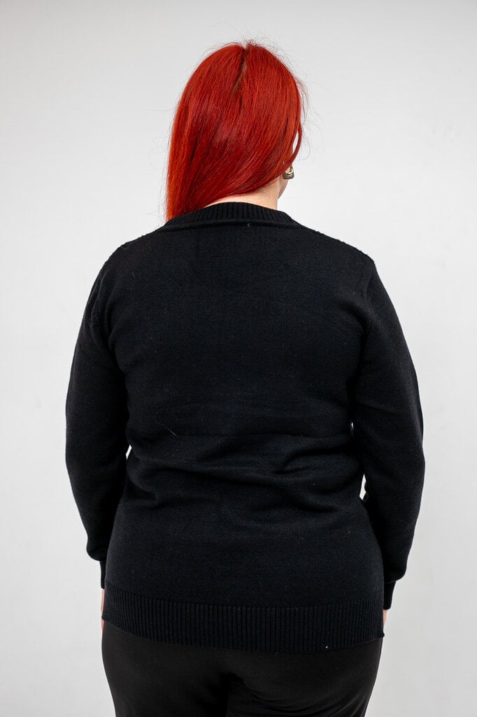 Moteriškas džemperis, juodas цена и информация | Megztiniai moterims | pigu.lt