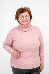 Moteriškas džemperis, rožinis kaina ir informacija | Megztiniai moterims | pigu.lt