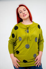 Džemperis moterims, žalias/juodas kaina ir informacija | Megztiniai moterims | pigu.lt