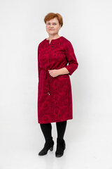 Трикотажное платье женское, красное/чёрное цена и информация | Платья | pigu.lt