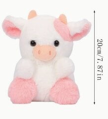 Minkšta pliušinė karvė, rožinė, 20cm kaina ir informacija | Minkšti (pliušiniai) žaislai | pigu.lt
