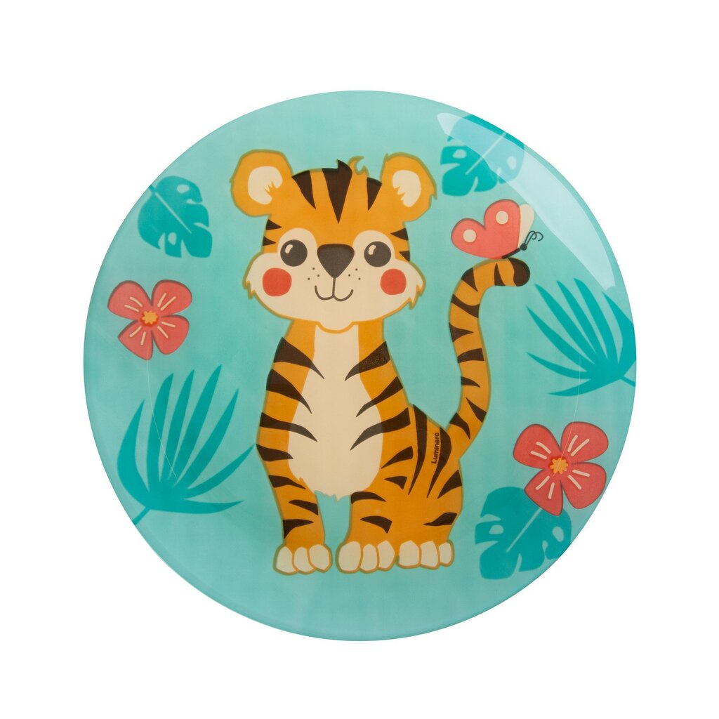 Luminarc vaikiška desertinė lėkštė Tygrys, 20,5 cm kaina ir informacija | Indai, lėkštės, pietų servizai | pigu.lt