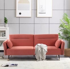 Диван Podrez VERDI 3-местный раскладной диван-кровать, розовый цена и информация | Диваны | pigu.lt