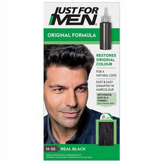 Just For Men Autostop Hair Colour краска для волос для мужчин H55 Natural Real Black 35 г цена и информация | Масла, гели для душа | pigu.lt