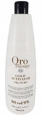 Fanola Oro Therapy 24k Gold Activator Oro Puro besivystanti emulsija visų tipų plaukams 9 % 30 tūrio 1000 ml kaina ir informacija | Plaukų dažai | pigu.lt