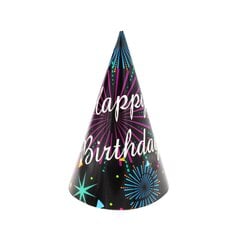 Gimtadienio kepuraitė, Happy Birthday, 20 cm., 10 vnt kaina ir informacija | Dekoracijos šventėms | pigu.lt