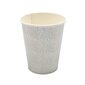 Popieriniai puodeliai, sidabriniai, 10 vnt., 220 ml kaina ir informacija | Dekoracijos šventėms | pigu.lt