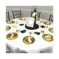 Popierinės lėkštės aukso spalvos, 18 cm kaina ir informacija | Dekoracijos šventėms | pigu.lt