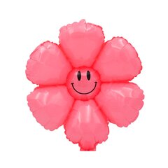 Folinis balionas, gėlytės, rožinis, 43 cm. kaina ir informacija | Balionai | pigu.lt