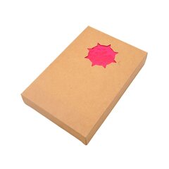 Užrašų knyga odiniu rožiniu viršeliu, 18 x 13 cm цена и информация | Тетради и бумажные товары | pigu.lt