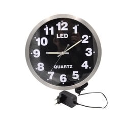 Часы настенные Казино, черные, Ø76 см цена и информация | Часы | pigu.lt