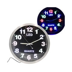 Настенные часы 3D, серебристые цена и информация | Часы | pigu.lt