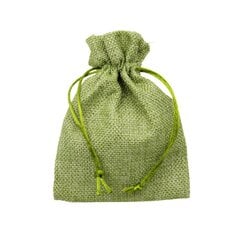Drobinis dovanų maišelis žalias, 10 x 14 cm kaina ir informacija | Dovanų pakavimo priemonės | pigu.lt