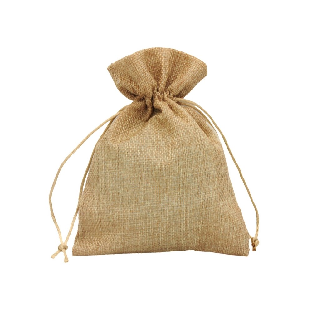 Drobinis dovanų maišelis su langeliu, rudas, 13 x 18 cm kaina ir informacija | Dovanų pakavimo priemonės | pigu.lt