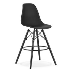 Комплект из 4 стульев, черный цена и информация | Стулья для кухни и столовой | pigu.lt