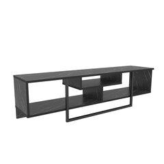 TV stovas Asir, 150x35,2x40 cm, juodas цена и информация | Тумбы под телевизор | pigu.lt