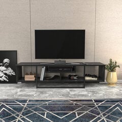 TV stovas Asir, 150x35,2x40 cm, juodas kaina ir informacija | TV staliukai | pigu.lt