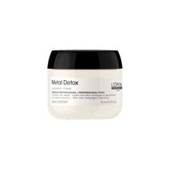 Plaukų kaukė L’Oreal Professionnel Metal Detox Mask 75ml kaina ir informacija | Priemonės plaukų stiprinimui | pigu.lt