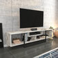 TV stovas Asir, 150x35,2x40 cm, juodas/baltas kaina ir informacija | TV staliukai | pigu.lt