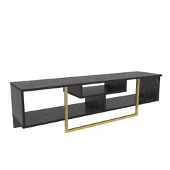 TV stovas Asir, 150x35,2x40 cm, juodas/auksinis kaina ir informacija | TV staliukai | pigu.lt