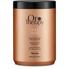 Fanola Oro Therapy 24k aukso kaukė Kaukė visų tipų plaukams 1000 ml kaina ir informacija | Balzamai, kondicionieriai | pigu.lt