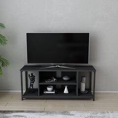 TV stovas Asir, 120x35x50,8 cm, pilkas/juodas цена и информация | Тумбы под телевизор | pigu.lt