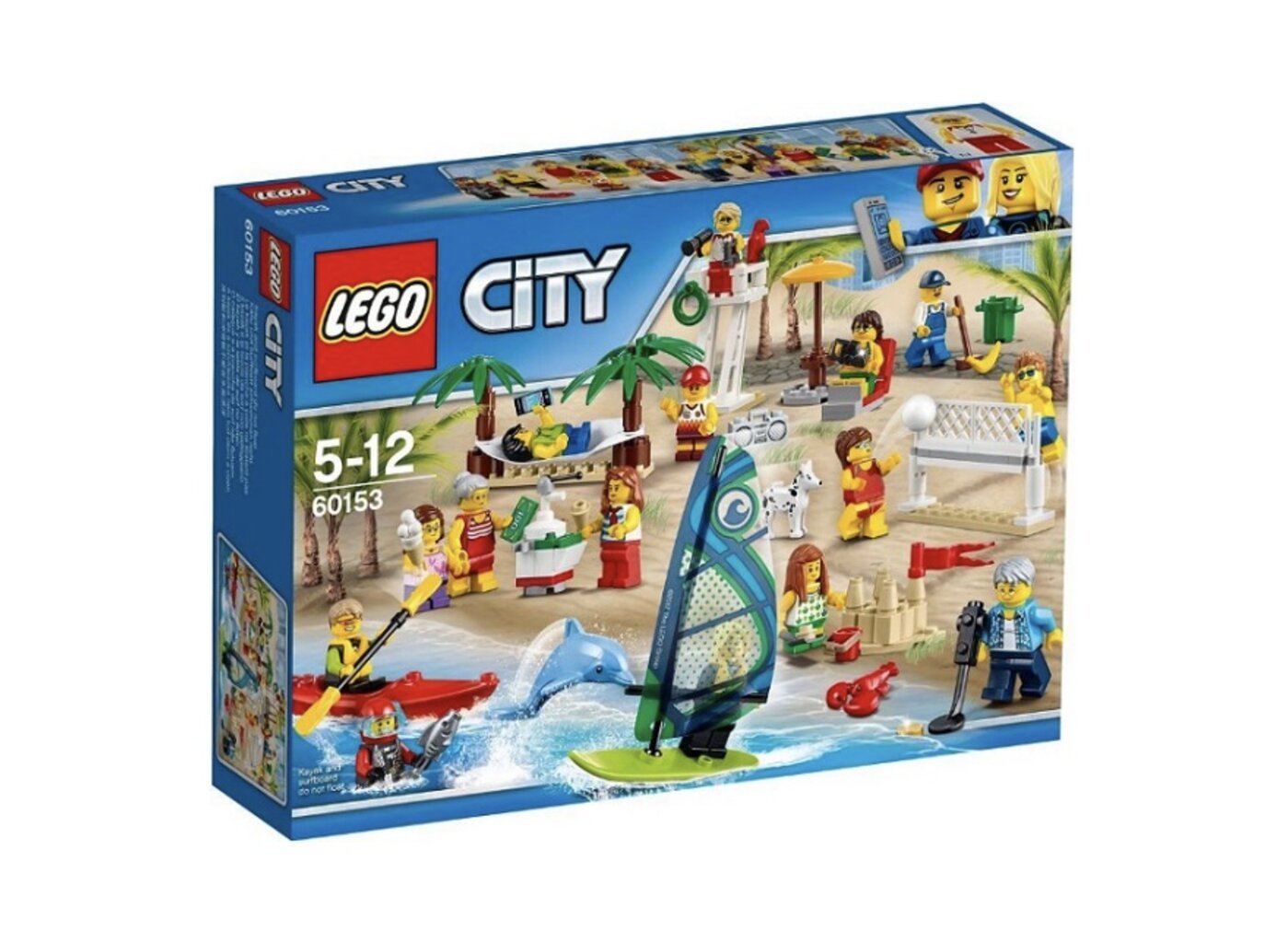 60153 LEGO® City Žmonių rinkinys – pramogos paplūdimyje kaina ir informacija | Konstruktoriai ir kaladėlės | pigu.lt