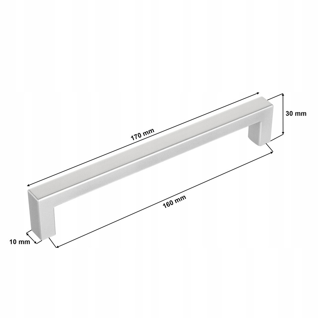 Baldų rankena, 160 mm kaina ir informacija | Baldų rankenėlės | pigu.lt
