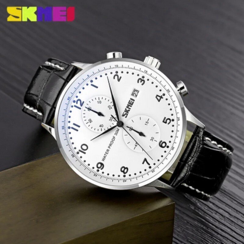 Laikrodis vyrams Skmei 9301SISIBK цена и информация | Vyriški laikrodžiai | pigu.lt