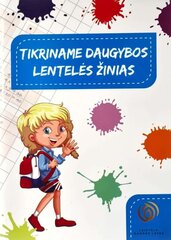 Tikriname daugybos lentelės žinias цена и информация | Развивающие книги | pigu.lt