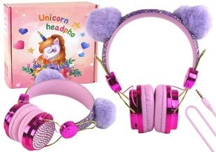 Wired headphones pink цена и информация | Наушники | pigu.lt