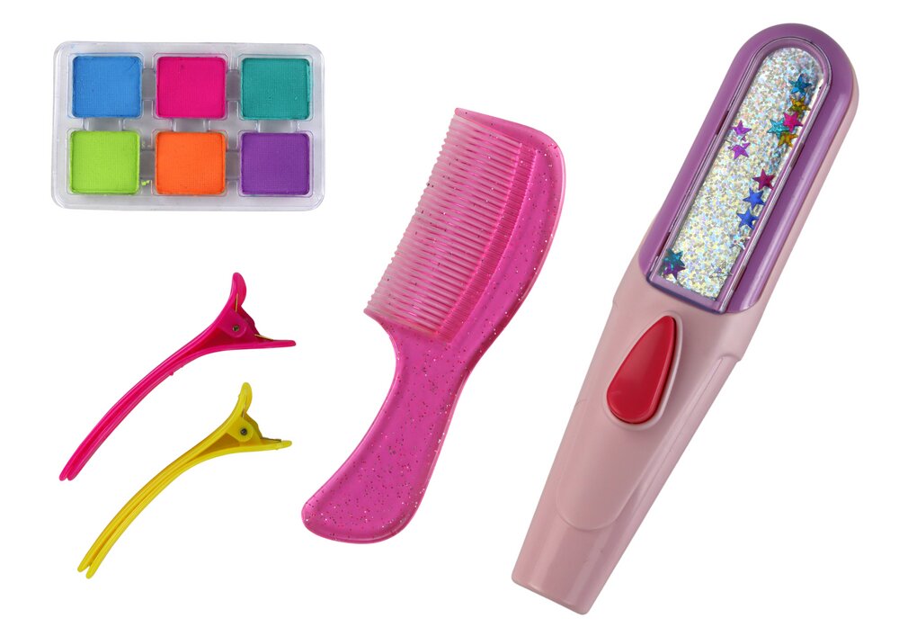 Plaukų priežiūros rinkinys vaikams LeanToys Hair Painting Set Beauty Set Accessories, 1 vnt. kaina ir informacija | Kosmetika vaikams ir mamoms | pigu.lt