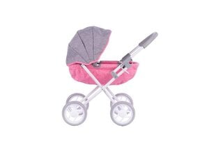 Lėlių vežimėlis Susie, pilkas/rožinis kaina ir informacija | Žaislai mergaitėms | pigu.lt
