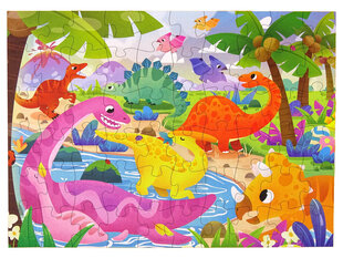 Vaikiška dėlionė Dinozaurai Lean Toys, 60d. kaina ir informacija | Dėlionės (puzzle) | pigu.lt