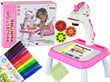 Piešimo stalas su projektoriumi Vienaragis Lean Toys, rožinis kaina ir informacija | Lavinamieji žaislai | pigu.lt