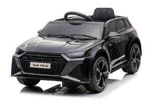 Vaikiškas vienvietis elektromobilis - Audi, juoda kaina ir informacija | Elektromobiliai vaikams | pigu.lt