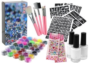 Tatuiruočių rinkinys vaikams Glitter Tattoo Kit, 187 vnt. kaina ir informacija | Žaislai mergaitėms | pigu.lt