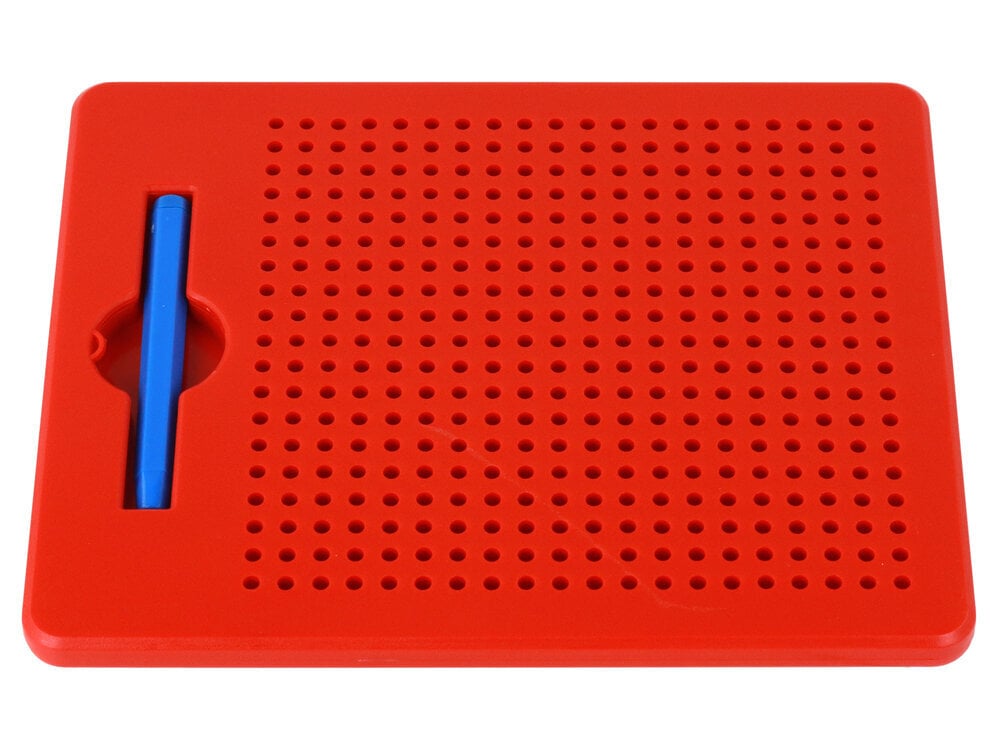 Magnetinė lenta su rutuliukais Mini MagPad Lean Toys, raudona цена и информация | Lavinamieji žaislai | pigu.lt