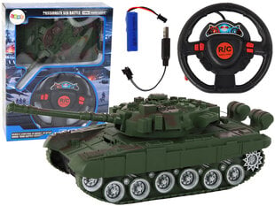 Nuotoliniu būdu valdomas tankas Lean Toys, žalias kaina ir informacija | Žaislai berniukams | pigu.lt