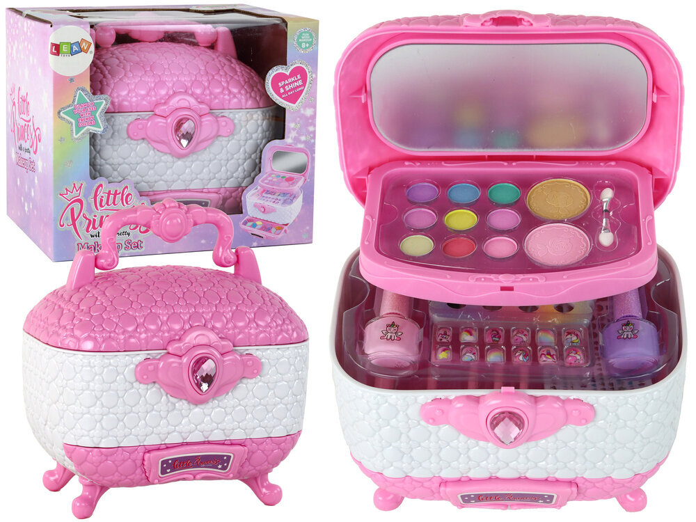 Kosmetikos rinkinys vaikams LeanToys MakeUp Set, rožinis, 1 vnt. kaina ir informacija | Žaislai mergaitėms | pigu.lt