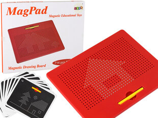 Магнитная доска Mini MagPad с шариками, красная цена и информация | Развивающие игрушки | pigu.lt