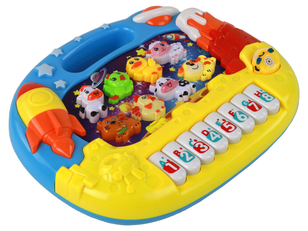 Interaktyvus pianinas Lean Toys Animals space kaina ir informacija | Žaislai kūdikiams | pigu.lt