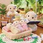 Figūrėlių rinkinys Sylvanian Families Flora Rabbit Family kaina ir informacija | Žaislai mergaitėms | pigu.lt