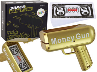 Pinigų pistoletas Lean Toys, auksinis kaina ir informacija | Žaislai berniukams | pigu.lt