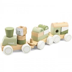 Medinis traukinys su vagonais Viga PolarB kaina ir informacija | Žaislai kūdikiams | pigu.lt