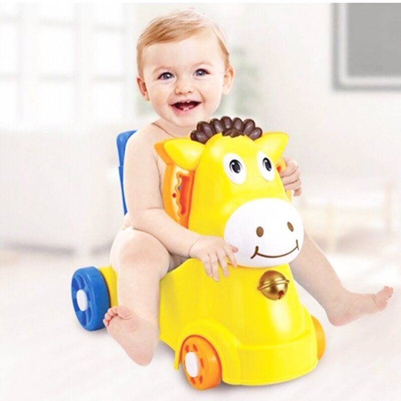 Paspiriama mašinėlė Woopie, geltona цена и информация | Žaislai kūdikiams | pigu.lt