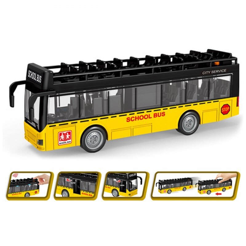 Autobusas su šviesomis ir garsais Woopie цена и информация | Žaislai berniukams | pigu.lt