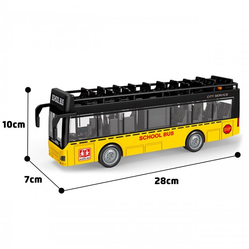 Autobusas su šviesomis ir garsais Woopie цена и информация | Žaislai berniukams | pigu.lt