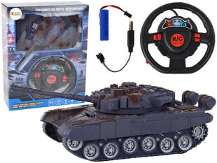 Nuotoliniu būdu valdomas tankas Lean Toys, juodas kaina ir informacija | Žaislai berniukams | pigu.lt