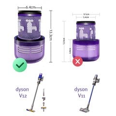 Фильтр Hepa 971517- 01 для Dyson V12 цена и информация | Аксессуары для пылесосов | pigu.lt